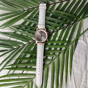 New White Geneva Platinum Watch